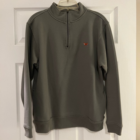 EUC. Unisex Gray Volunteer Traditions Quarter Zip - Picture 1 of 3